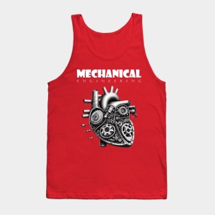 Mechanical Engineering - Heart [White Text Version] Tank Top